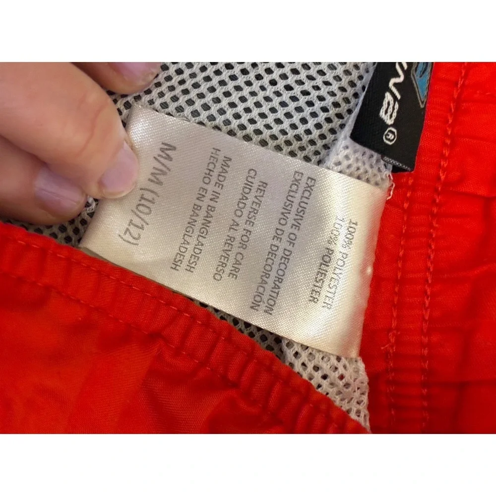 Laguna Grey Red Striped Board Shorts Swim Trunks Size M 10/1
